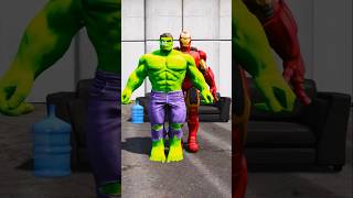 GTA V IRON HULK EPIC SAVE IRONMAN BROs FROM DEVIL CAPTAIN AMERICA 🤯 shorts gta5 [upl. by Jobey]