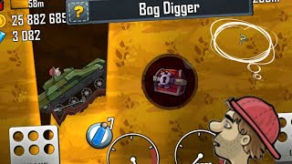 Hill climb racing  BOGLAND  Bog Digger Achievement  How to get treasure box on BOGLAND [upl. by Akcire]