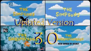 THE SIMPSONS Full Opening Sequence Evolution amp Variations  Updated Version 30 [upl. by Filip]