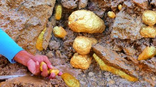 Gold Rush Digging For Treasure at the Mountain by Gold Miner Mining Exciting [upl. by Atnoved]