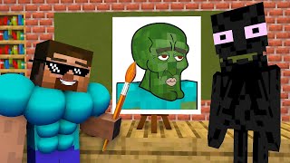 DRAWING CHALLENGE 7  Minecraft Animation [upl. by Zilvia]