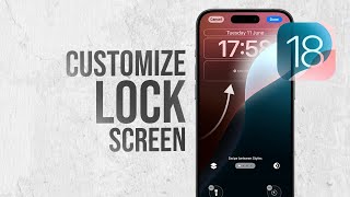 How to Customize iPhone Lock Screen iOS 18 tutorial [upl. by Ahsinrats]