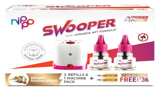 Nippo Swooper Mosquito Repellent Machine with 2 AAA Batteries Free unboxing [upl. by Annauqal]