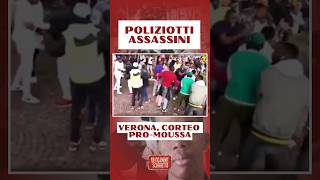 SASSI E BOTTIGLIE PER ENTRARE IN TRIBUNALE verona moussa polizia shorts [upl. by Negris121]