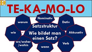 Satzstruktur im Deutschen  Wie bildet man einen Satz  TEKAMOLO mit Dativ und Akkusativ [upl. by Enoob199]