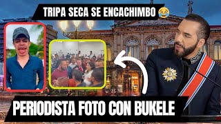 PERIODISTA PRIMERO CRITICA A BUKELE Y DESPUES HACE FILA PARA LA FOTO [upl. by Rorke]