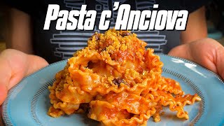 How to Make Pasta cAnciova  Sicilian Anchovy Pasta Recipe [upl. by Sucramrej]