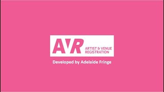 AVR  Artist amp Venue Registration [upl. by Pollitt638]