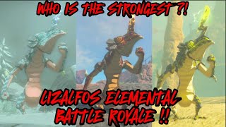 ICE VS FIRE VS THUNDER  LIZALFOS BATTLE ROYALE  The Legend of Zelda Tears of the Kingdom [upl. by Shauna]