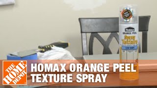 Homax Orange Peel Texture Spray  The Home Depot [upl. by Burkhart621]