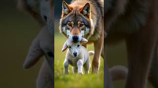 Hunter wolf attack on baby calf cow cowcalf wolf motherslove animals😭 [upl. by Shoshanna]