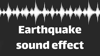 Earthquake sound effect no copyright [upl. by Eldridge959]