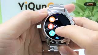 LW09 men smart watch YiQunGo [upl. by Oiretule]