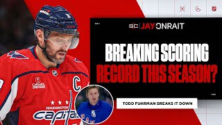 What are odds Ovechkin scores 42 goals to break Gretzky’s record this season [upl. by Pawsner]