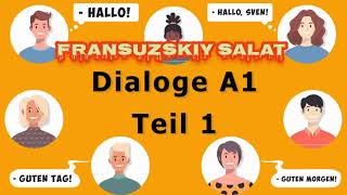 Dialoge A1Teil 1 Bekanntschaft Offiziell Begrüßung und Abschied Bekanntschaft im Deutschkurs [upl. by Belden]