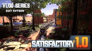 Satisfactory1015 Heavy Modular Frame Factory Part 1  VLlog Series Day Fifteen [upl. by Chien]