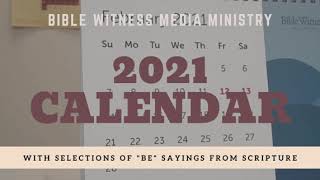 2021 Bible Witness Wall amp Desk Calendars  Christian Scripture Gifts for the New Year [upl. by Nnewg]