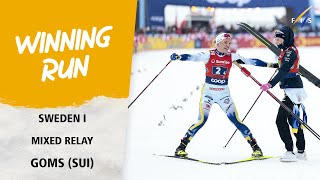 Svahn powers Sweden I to win in Goms  FIS Cross Country World Cup 2324 [upl. by Magna]