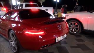 Mercedes SLS AMG  Mercedes Mclaren SLR Driving in Dubai UAE Full HD [upl. by Nahseez]