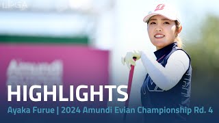 Ayaka Furue Highlights  2024 Amundi Evian Championship Rd 4 [upl. by Benenson116]