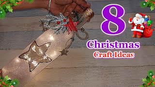 8 Easy Low Cost Christmas decoration idea from Simple materials  DIY Christmas craft idea🎄270 [upl. by Ittam]