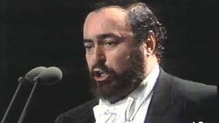 Luciano Pavarotti  Addio fiorito asil  1990  Milano  FIFA concert [upl. by Asante]