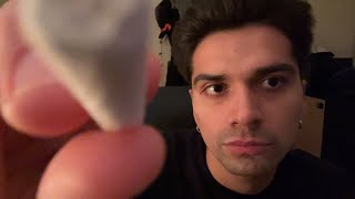 ASMR Anticipatory Face Touching Visual Triggers Upclose Whispering [upl. by Gilbart]