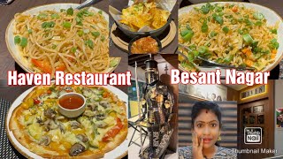 Best Vegetarian Restaurant in Besant NagarItalian FoodHaven Restaurant In Besant Nagarreviewfood [upl. by Aciretal]