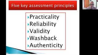 ELTSociety Webinar Fundamental Assessment Principles session i​ [upl. by Groeg]