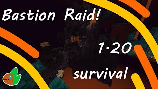 Easiest way to raid a Bastion  Minecraft 120 survival [upl. by Stanway]