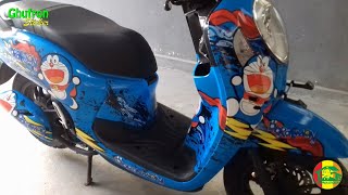 Decal Scoopy 2021 Full Body Modif Doraemon Simple Tapi Keren [upl. by Airtemad]