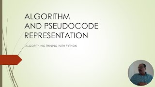 Algorithms and Pseudocodes  Lecture 1 Module 2 [upl. by Atteselrahc]