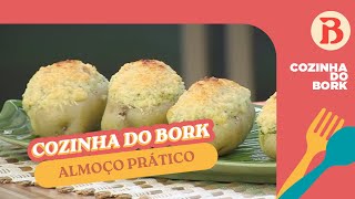 Quer um ALMOÇO PRÁTICO Experimente essas BATATAS GRATINADAS e recheadas com frango  Band Receitas [upl. by Aynosal366]