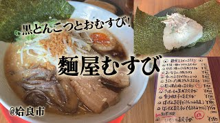 姶良市「麺屋むすび」で豚骨ラーメン！種類が豊富なおむすびも美味しい人気店。 [upl. by Madaih195]