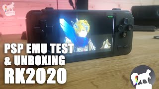 RK2020 unboxing  PSP and Dreamcast emulation test Retroarch [upl. by Malina872]