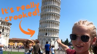 Leaning Tower of Pisa  Almost leaving Mom and Dad jokes [upl. by Finer]