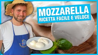 Mozzarella fatta in casa  Ricetta facile e veloce [upl. by Yelnik]