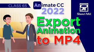 Adobe Animate CC 2022 Export Animation to MP4  Flash Tutorial  2d Animation  Hindi [upl. by Frerichs]