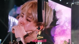 181006 Love Myself ending stage with Jimin Crying 😭😭 BTS LOVE YOURSELF TOUR CITIFIELD NY [upl. by Wardlaw]