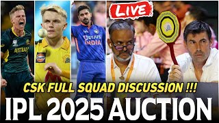 Sam Curran amp Nathan Ellis In CSK Full Squad  IPL 2025 MEGA AUCTION LIVE [upl. by Beebe623]