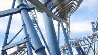 Blue Tornado Front Seat onride HD POV Gardaland Italy [upl. by Zsazsa185]