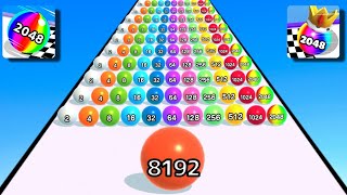 BALL RUN 2048  8192 SCORE Max Level Gameplay New Update Android  iOS [upl. by Anawik]