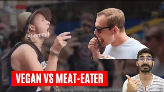 MEATEATER VS VEGAN PROTEST [upl. by Ranger]