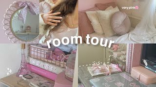 MY PINTEREST ROOM TOUR coquette pink aesthetic korean inspired [upl. by Irrol]