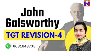 John Galsworthy Revision4  TGT English Preparation  Hina English Classes [upl. by Brendan]