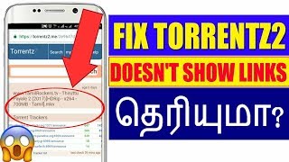 Fix Torrentz2 Doesnt Show Links  Tech Tips Tamil [upl. by Gilliam]