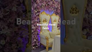 Floral Head Table floralheadtable flowerarch wedding viral nocopyrightinfringementintended [upl. by Alvar]