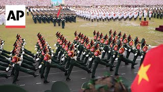 Vietnam celebrates 70th anniversary of Dien Bien Phu battle with military parade [upl. by Vatsug]