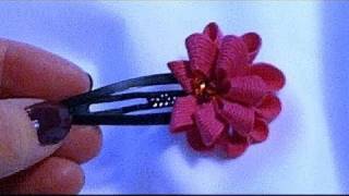 How to Make a RicRac Flower Day 40 [upl. by Edya]