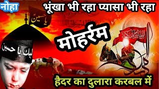 भूखा भी रहा प्यासा भी रहा हैदर का दुलारा करबल में  2024 new moharram kalam AslamNaatOfficial [upl. by Gudren]